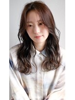 スリーマーク(THREE mark)&nbsp;似合わせエアリーロング×ツヤ感ショコラブラウン