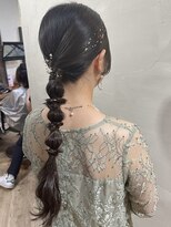 タイト編み下ろしアレンジ　momoko