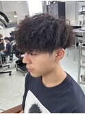 NEXT静岡 ツイストパーマ 前下がり 束感マッシュ