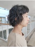 ナチュラルウェーブボブ/ボブ/ウェーブ
