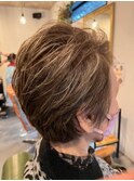 白髪ぼかしハイライト