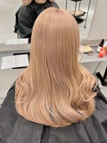 リムレスバイサンク 万代 新潟駅(LIMLESS by cinq) ダブルカラーケアブリーチピンクベージュカラーワンホンレイヤー