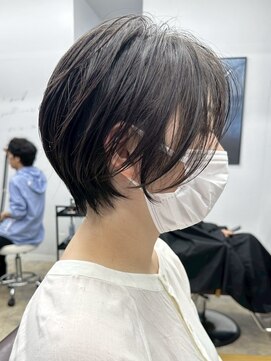 ジュベ 別府店(juve.) 別府ショートボブ顔まわりレイヤーカット髪質改善カラー30代