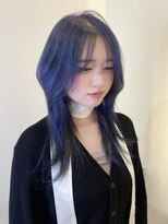 ロンド アンブル 四条烏丸(Lond ambre) 韓国/ハッシュカット/ブルー/小顔