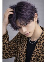 ヘアールーム アート(hair room a to by NYNY)&nbsp;ラベンダーカラー×フェザーパーマ