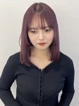 ルノン フィージュ(LUNON fieju) 黒髪クラゲヘアーオリーブグレー小顔ココアベージュ