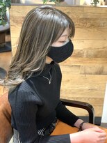 お～るうぇいず(always)&nbsp;ケアブリーチハイライト髪質改善オリーブグレージュレイヤー