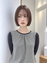 フォト 新宿三丁目(foto)&nbsp;髪質改善縮毛矯正地毛風ストレート切りっぱなしボブ