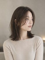 セレスト 川口店(CELESTE)&nbsp;大人ミディアムレイヤー×イノアカラー白髪ぼかし
