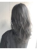 【Marl】グレージュカラーのふんわりセミディ♪