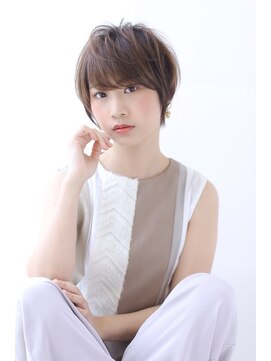 オーロ 宝塚店(ORO) イメチェンローライトフォギーベージュ小顔ワンサイドショート