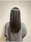 20代30代髪質改善カラー★アッシュグレージュストレートロング