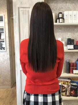 キャアリー(Caary) 福山美容室caary大人気イルミナカラー　ぱつっとロング