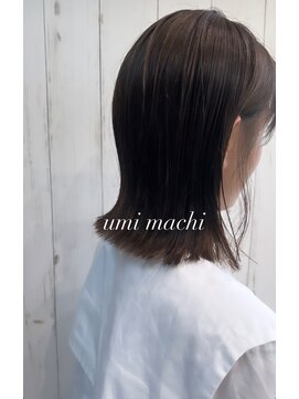 ウミマチ(umi machi) umi machi  前下がり外ハネミディアム　2022/6/11