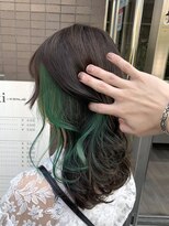 リルーム(re-room)&nbsp;インナーカラー　グリーン