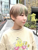 ダブ アオヤマ(DaB AOYAMA)&nbsp;マッシュショートボブ / インナーバングカラー