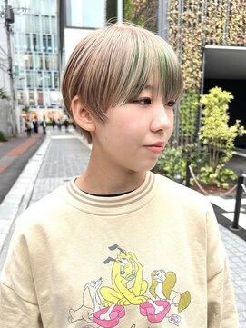 ダブ アオヤマ(DaB AOYAMA) マッシュショートボブ / インナーバングカラー