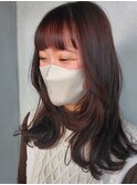 京都・西院 cuculehair  ダークピンクベージュ