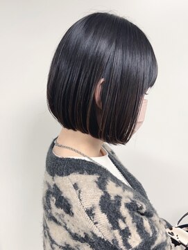 モリオフロムロンドン 原宿本店(morio from London) 【morio原宿】若みえボブ 耳かけ 切りっぱなし