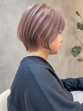 ロンド エスポワール 錦糸町(Lond espoir) 切りっぱなしボブ美髪ピンクブラウン【工藤昴】