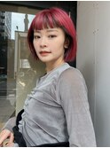 顔まわりローライトボブ