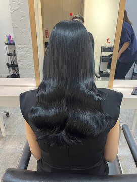 ブレンド 渋谷(BLend) 縮毛矯正.レイヤーカット.ブルーブラック.髪質改善. ヘアカラー