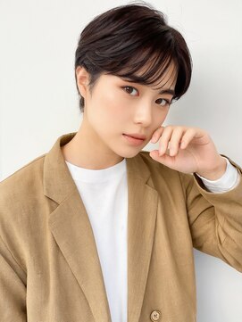 アース 相模大野店(EARTH) 毛流れハンサムショートセンターパートメンズ黒髪爽やか