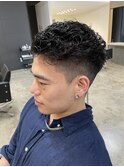 フェードカット極道パーマメンズパーマ