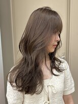 パークレーン アイス イヴェン(park lane ICI yeven)&nbsp;ブリーチなし ヘーゼルグレージュ ブラウン レイヤーカット 夏