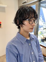 パープル(PURPLE)&nbsp;ショートパーマ/マッシュパーマ/ショートヘア