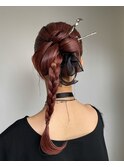 参列ヘアセット