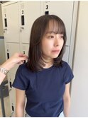 顔まわりレイヤー/レイヤーカット/ミディアムレイヤー