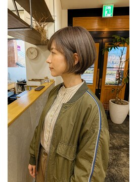 コポル(Copol) まわりと差がつく大人ショート×白髪活かしグレージュ