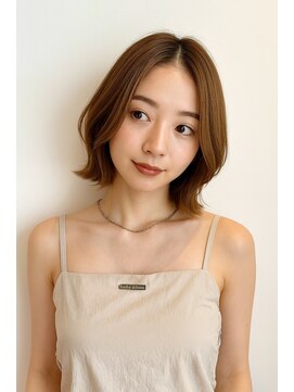 カノイ 銀座中央通り(KANOI) 【ナチュラル美人】大人かわいいロングボブ