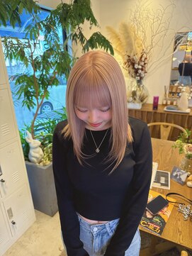 ベージュカラー/レイヤーカット