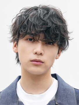 フィフス 大分(fifth) 大分緩めシャドウパーマメンズカットシースルーラウンドマッシュ