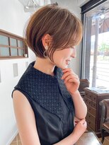 ハルキミナト メゾン(HM MAISON)&nbsp;30代40代50代耳かけショート前髪なしハンサムショートカット