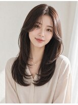 リリアーナ(LILIANA)&nbsp;池袋 韓国風 レイヤーカット ミディアムレイヤー ハッシュカット