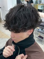 ノードオム 栄(NODE HOMME)&nbsp;シャドウパーマニュアンスパーマ波巻きスパイラルパーマ名古屋栄