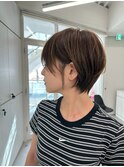 ミルクティーブロンド/ダークブルー/デジタルパーマ/仙台