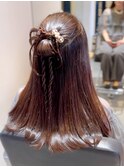 カチモリハーフアップ ～結婚パーティー～