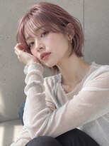 ユイマァル 倉敷(YUIMARL)&nbsp;倉敷20代30代★髪質改善★レイヤーショート★ブリーチピンク