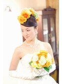 ウエディング髪型生花髪飾り　BELL因幡雄太