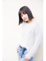 ダアッカ(da acca) 大人かわいい切りっぱなしボブ☆外はね×アッシュ