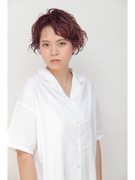 オーガニックエコ 川越(organic+eco) ハンサムショート×パーマ【川越/イルミナカラー/パーマ/ボブ】