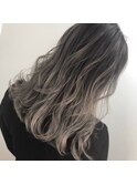 バレイヤージュルーツグラデーション
