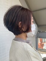 オーシャン(Ocean)&nbsp;[OCEAN Hair&Life藤原純] 丸みショート×ピンクベージュカラー☆