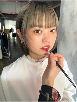 クリーム(CREAM) レイヤーボブ&ホワイトベージュ