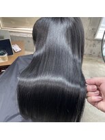 サロンドミルク 原宿(salon de MiLK) 艶髪　髪質改善　ブルーブラック　天使の艶カラー