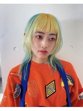 レコ 渋谷(LECO) ミントとサニーイエローのデザインカラー